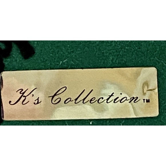 K's Collection Christmas Santa Claus Figurine 7” Holding Cardinal & Teddy Bear - Picture 7 of 7